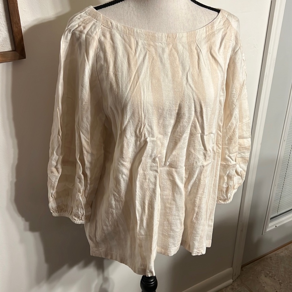 NWT Loft Striped Blouse